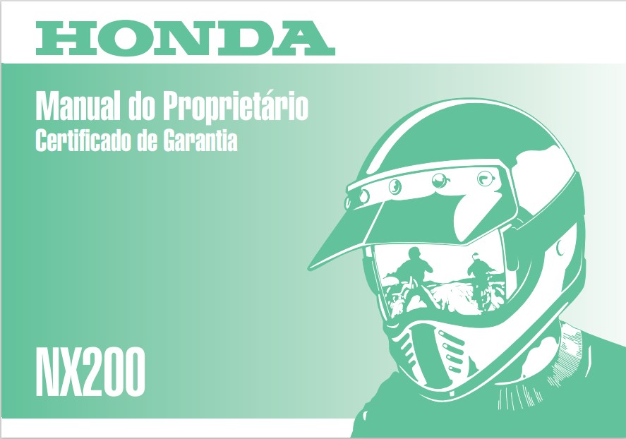 Capa do Manual da Honda NX 200
