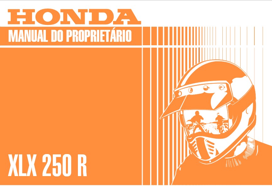 Manual do Proprietário Honda XLX 250R Capa